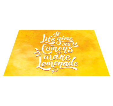 If live gives you lemons make lemonade home vinyl placemats - TenStickers