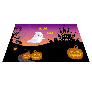 Boo Boo Halloween night Halloween table mats - TenStickers
