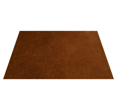 Brown leather effect textured vinyl placemats - TenStickers