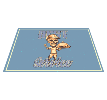 Original placemat skeleton waiter service - TenStickers