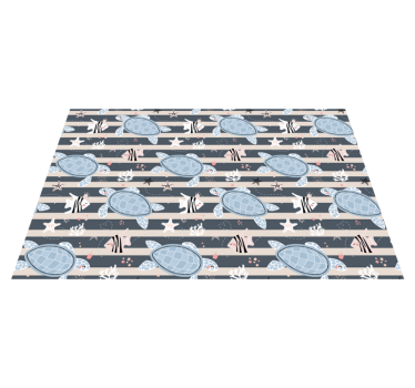 Children placemat turtle pattern joy - TenStickers