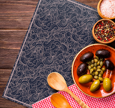 Abstract paisley prints paisley vinyl placemats - TenStickers
