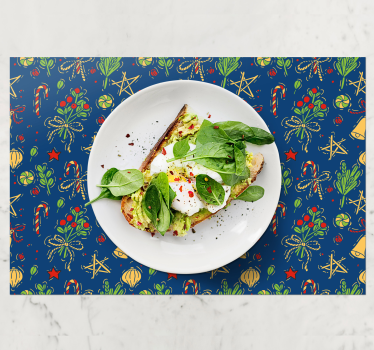 Christmas placemat for festive table decor - TenStickers