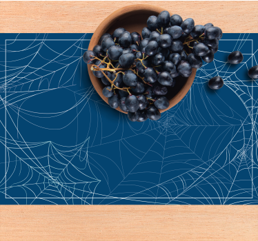 Halloween placemat spooky spiderweb design - TenStickers