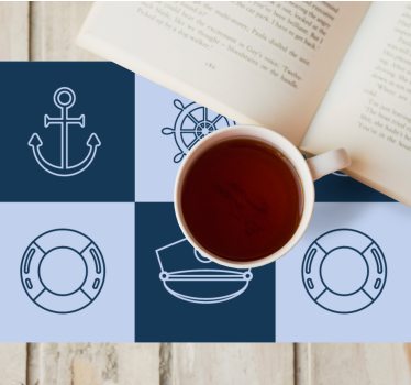 Nautical Symbols Mat original placemat - TenStickers