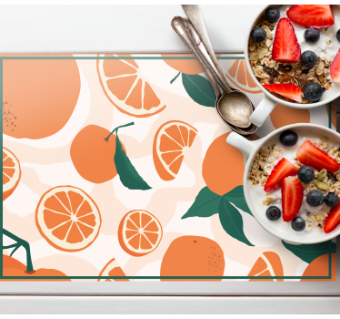 Original placemat citrus slice design - TenStickers