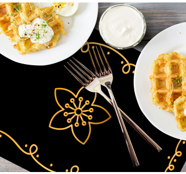 Original placemat with elegant botanical design - TenStickers