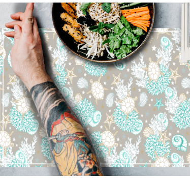 Original placemat with shell-patterned design - TenStickers