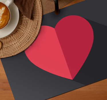 Original red hearts original vinyl placemats - TenStickers