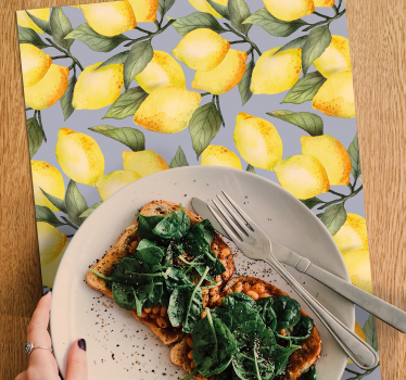 Painted lemons elegant table placemats - TenStickers