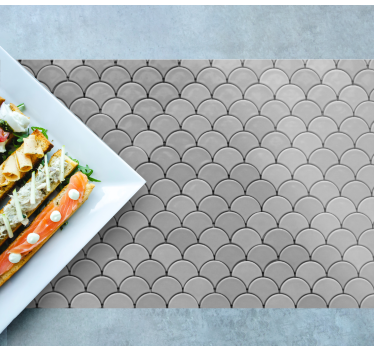 Scalloped pattern surface placemat - TenStickers