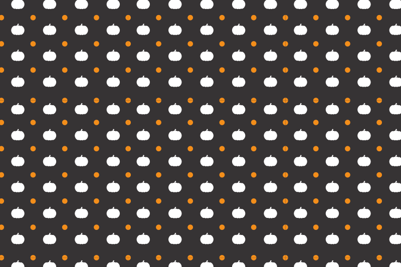 Halloween placemat with pumpkin patterned surface - TenStickers