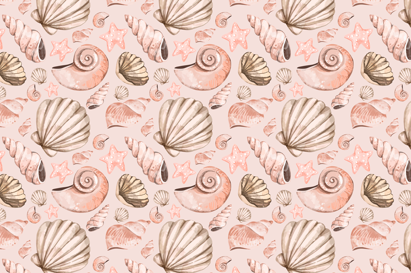 seashells vinyl placemats - TenStickers