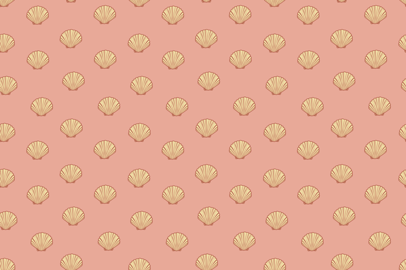 Original placemat shell pattern placemats - TenStickers