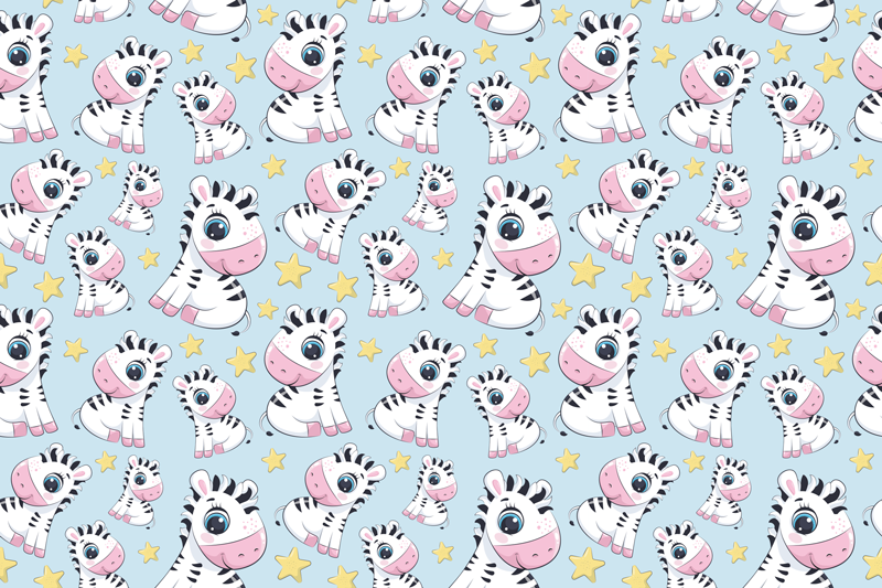 Children placemat with cute zebra design - TenStickers