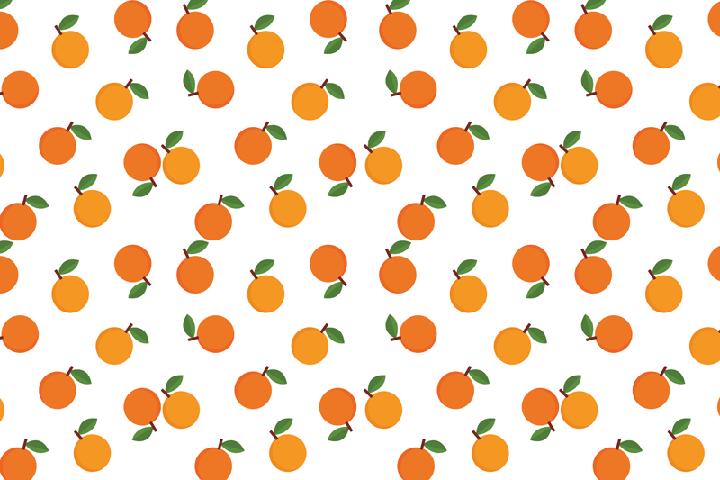 Original placemat orange fruit design - TenStickers