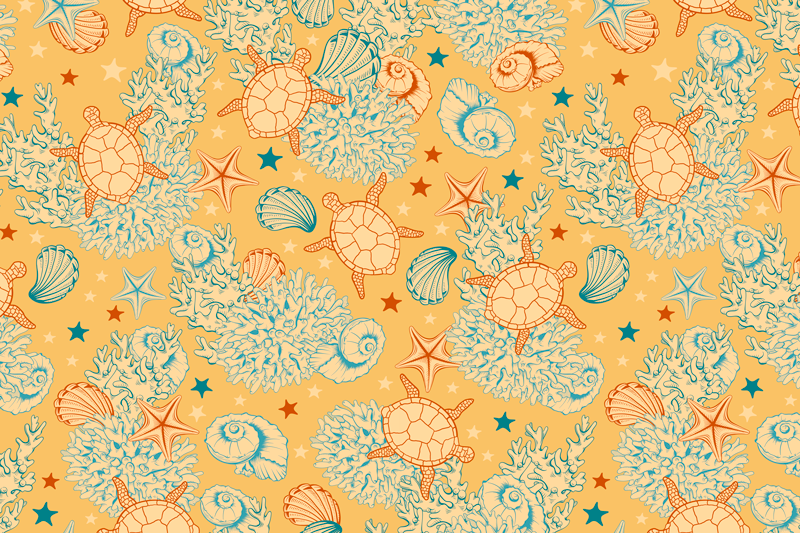 Original placemat shell pattern tableware - TenStickers
