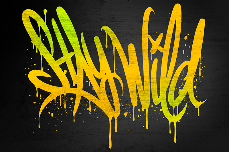 Placemat with quote stay wild script - TenStickers