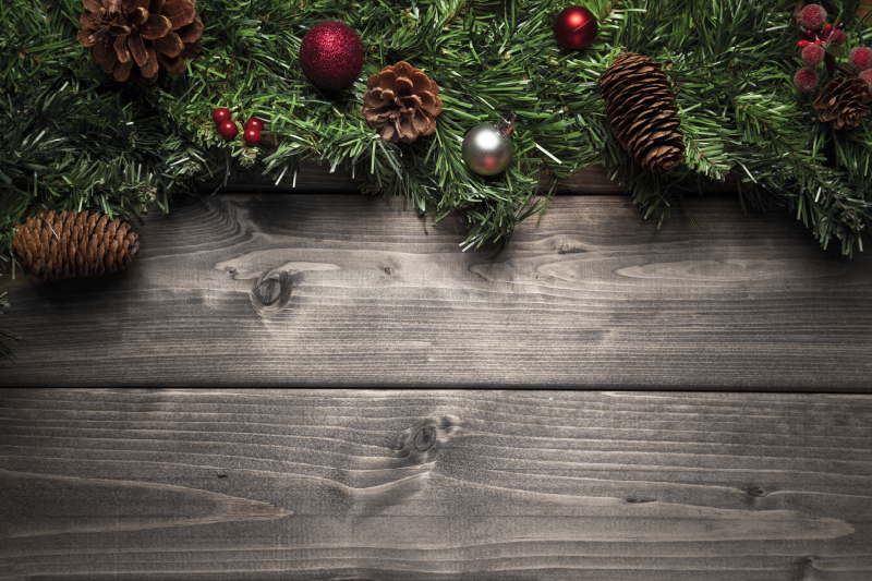 Christmas placemat festive pinecone display - TenStickers