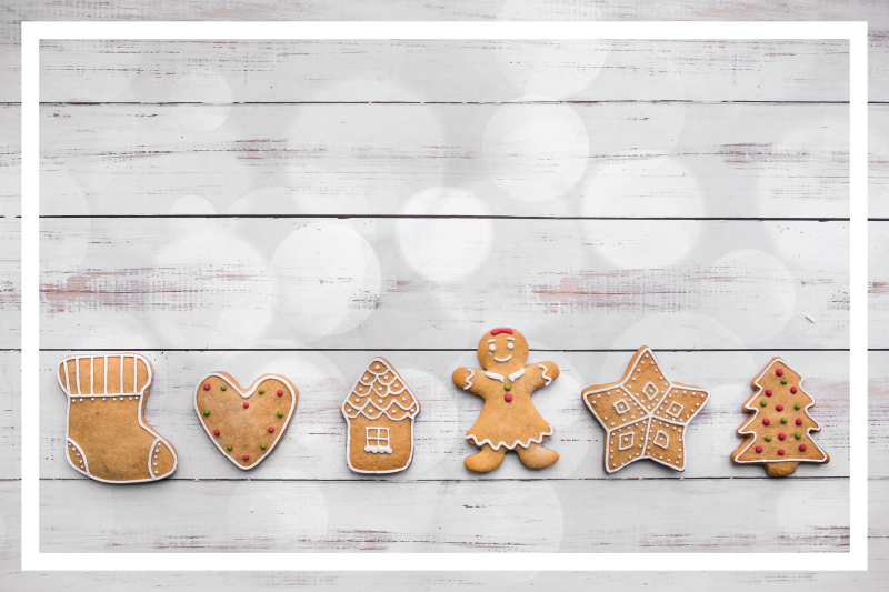 Gingerbread Christmas cookies placemats - TenStickers