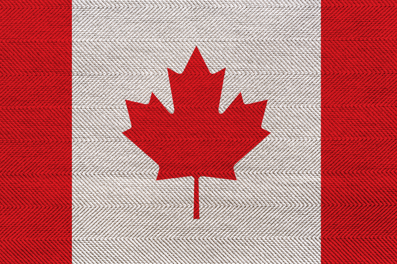 Canada flag modern textured placemats - TenStickers