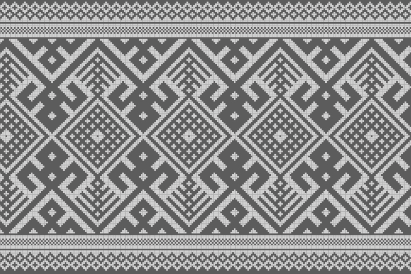 Grey Knitted pattern elegant placemats - TenStickers