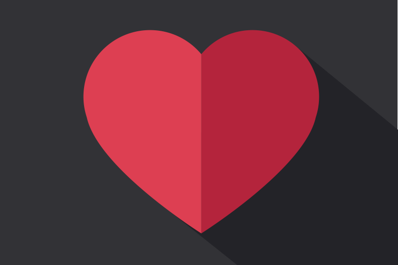 Original red hearts original placemats - TenStickers