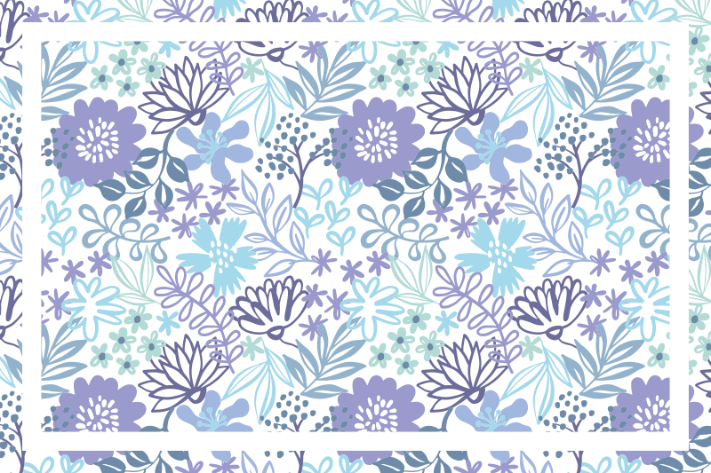 Original placemat with floral textured surface - TenStickers