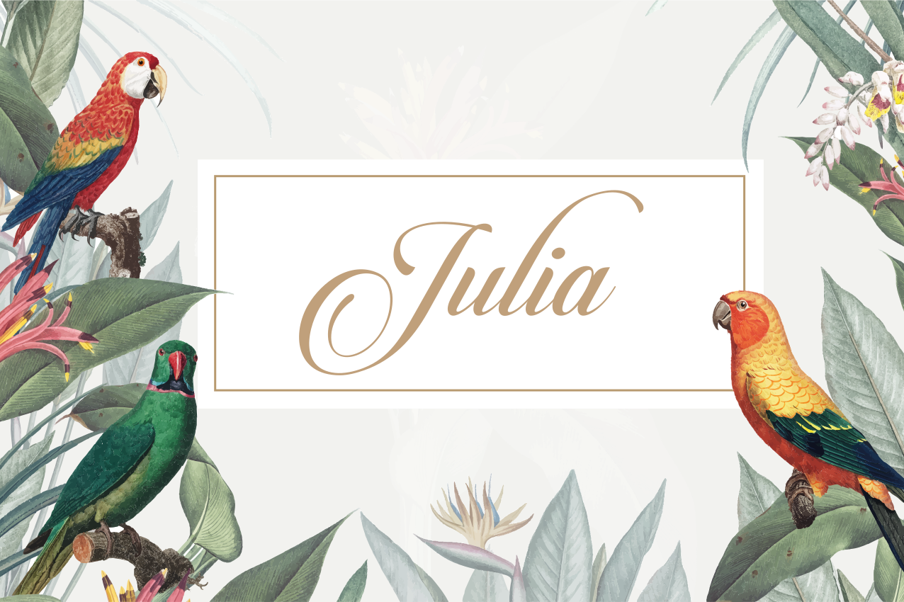 Customizable placemat elegant name display - TenStickers