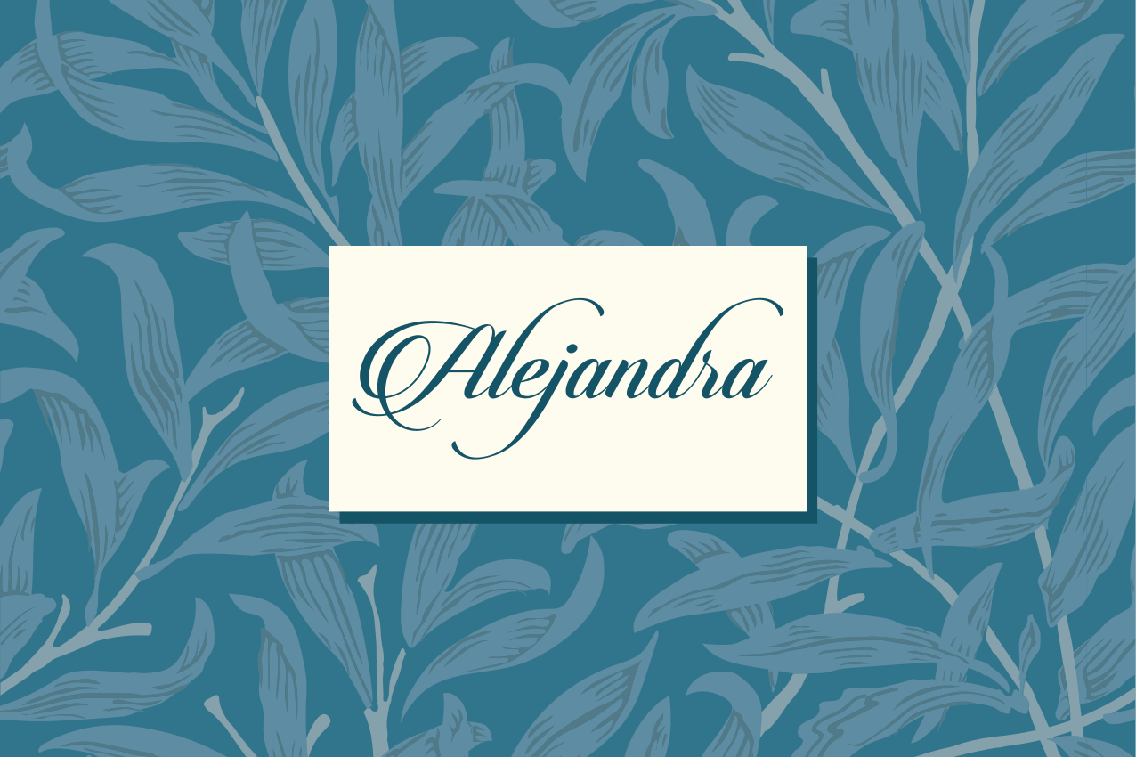 Customizable placemat elegant leaf design - TenStickers