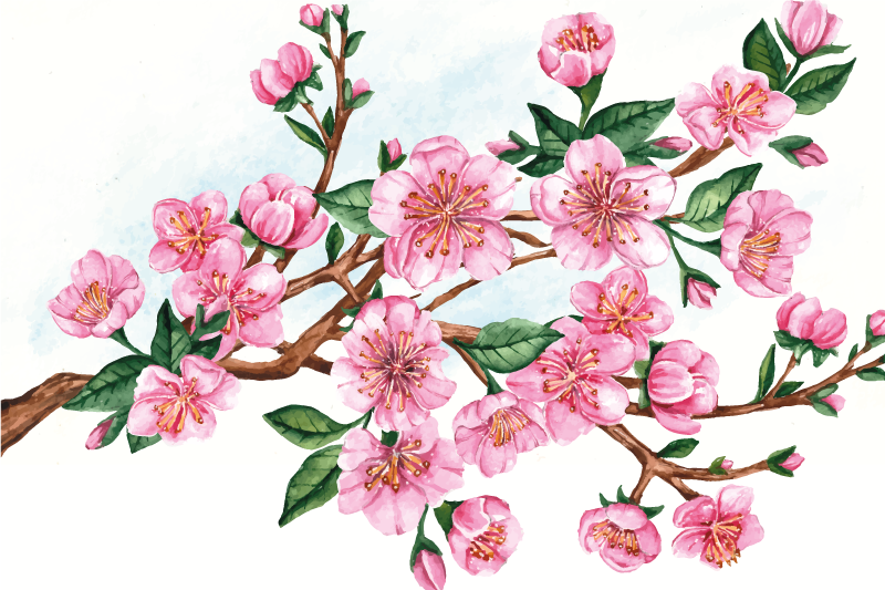 Blooming tree original placemats - TenStickers