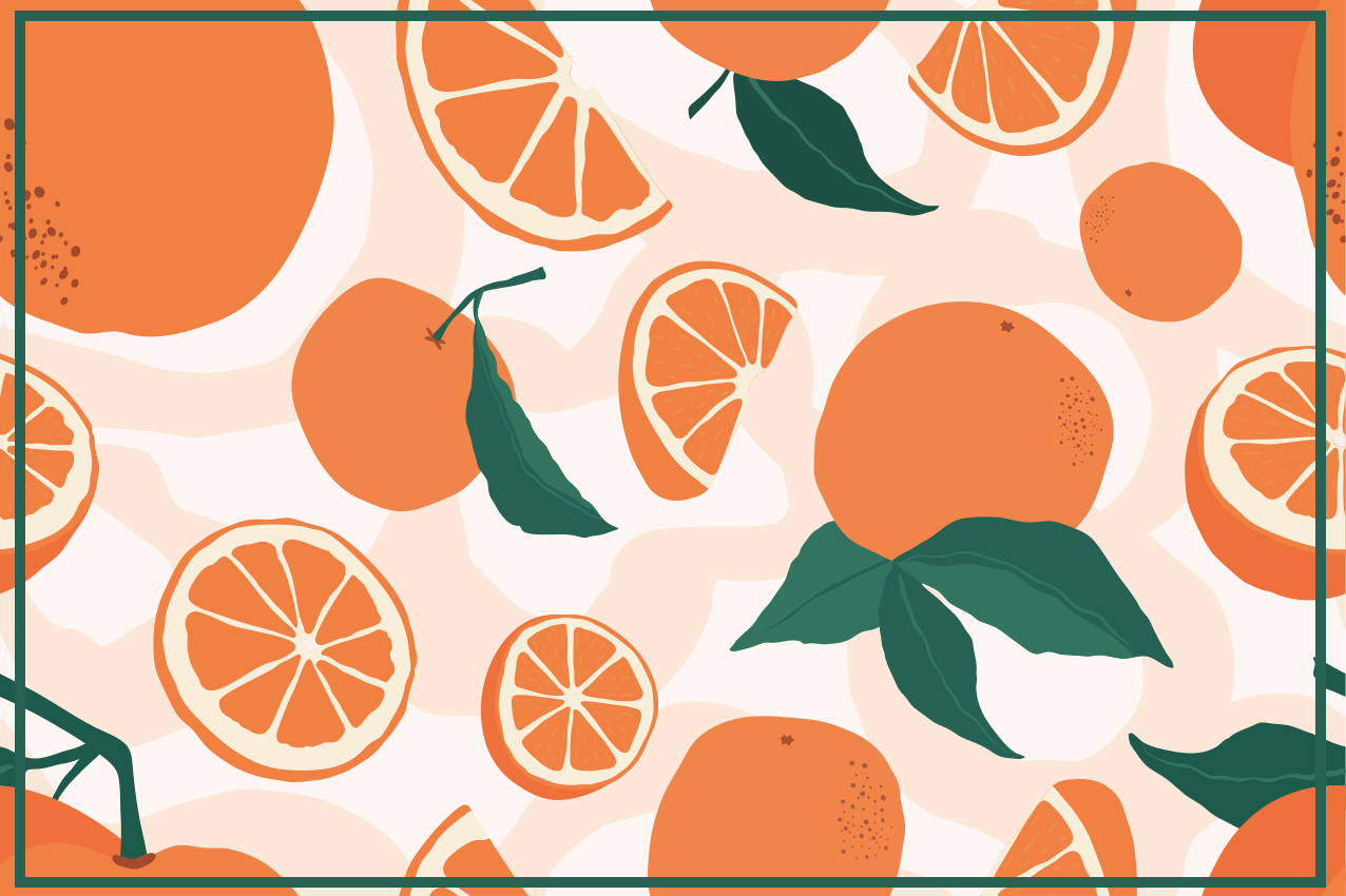Original placemat citrus slice design - TenStickers