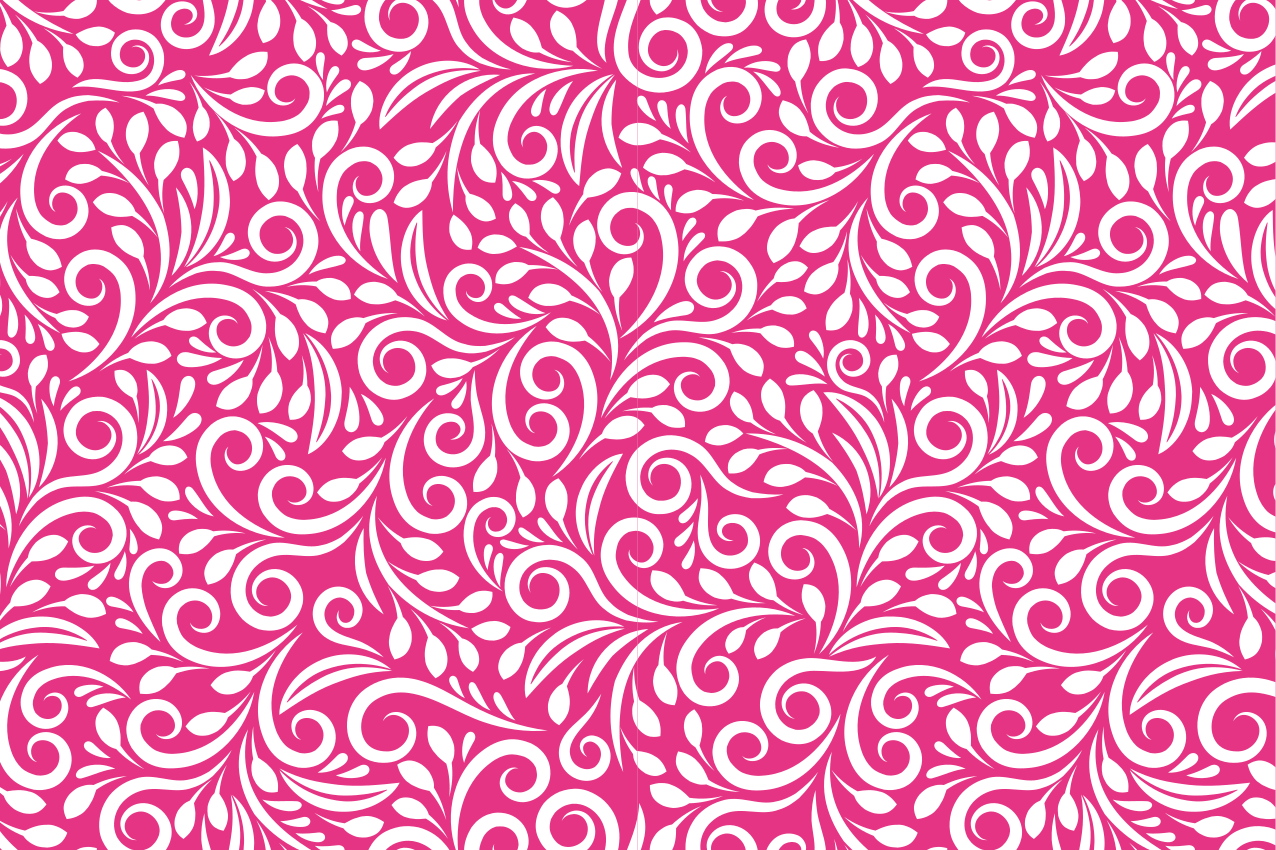 Floral swirl pattern placemat - TenStickers