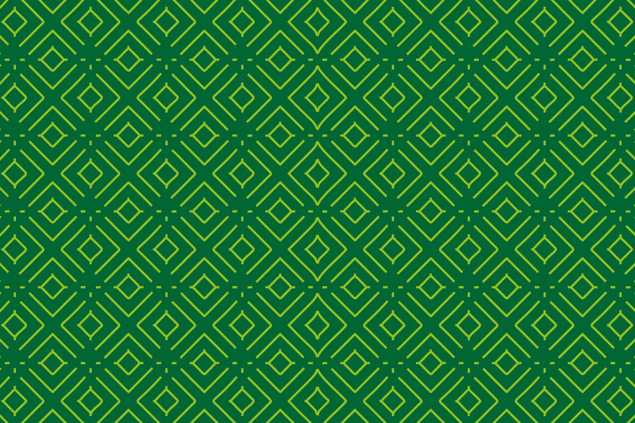 Geometric green pattern placemat - TenStickers