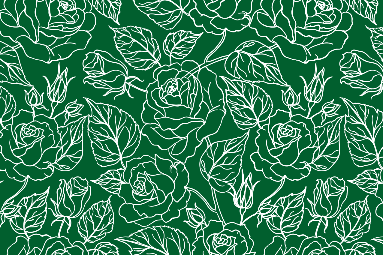 Graceful botanical arrangement placemat - TenStickers