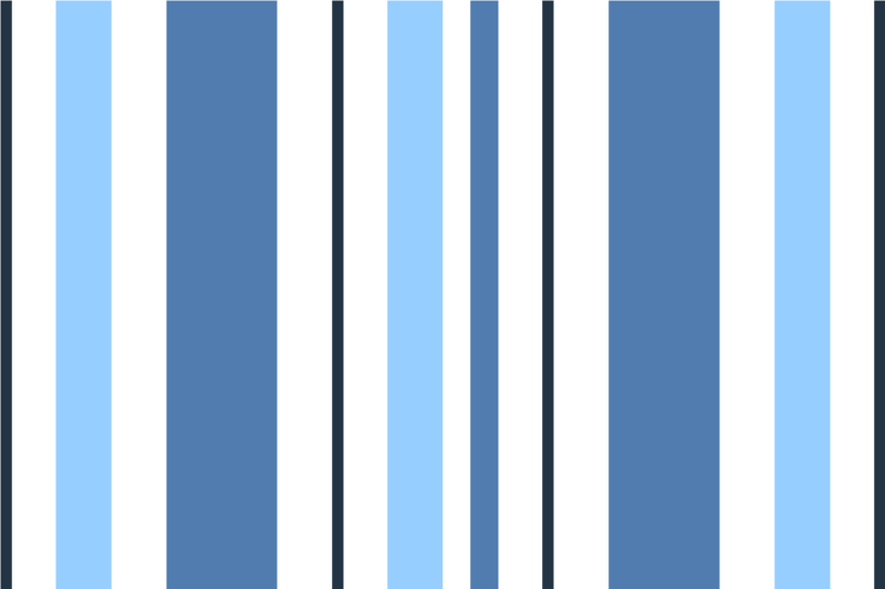 Modern placemat striped blue design - TenStickers