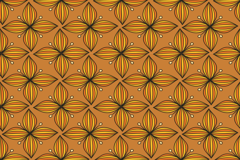 Original placemat floral geometric design - TenStickers