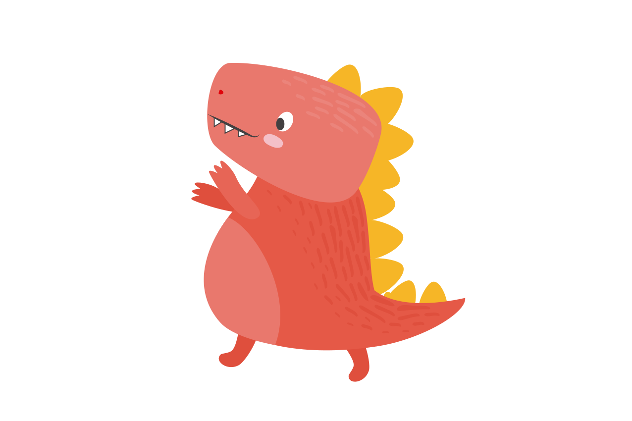 Children placemat with adorable dinosaur design - TenStickers