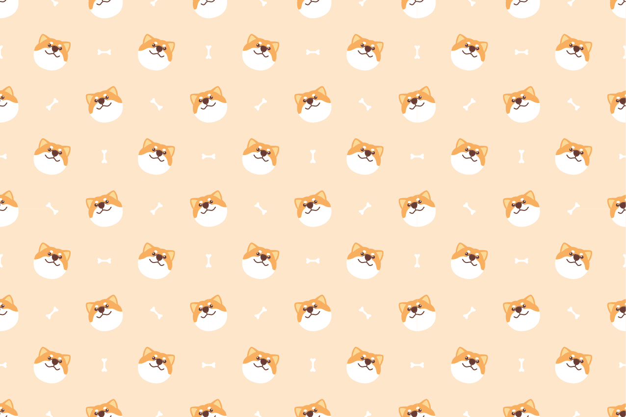 Cheerful dog faces children placemat - TenStickers