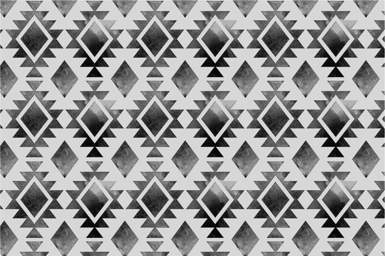 Placemat geometric monochrome design - TenStickers