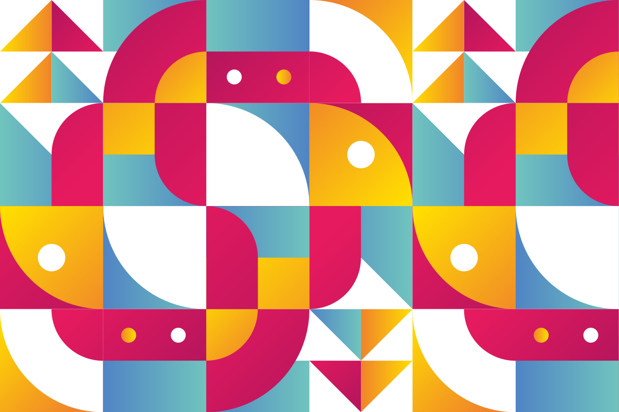 Modern placemat with bold geometric designs - TenStickers