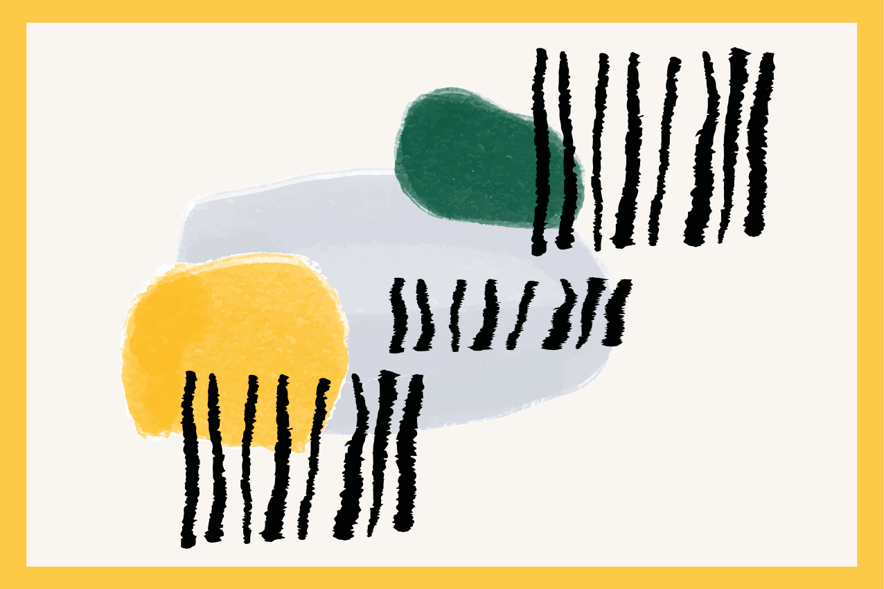 Modern placemat with vibrant geometric patterns - TenStickers