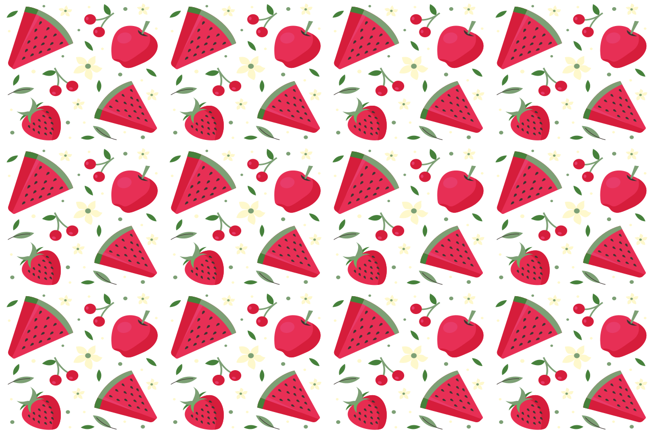 Children placemat fruit slice design - TenStickers