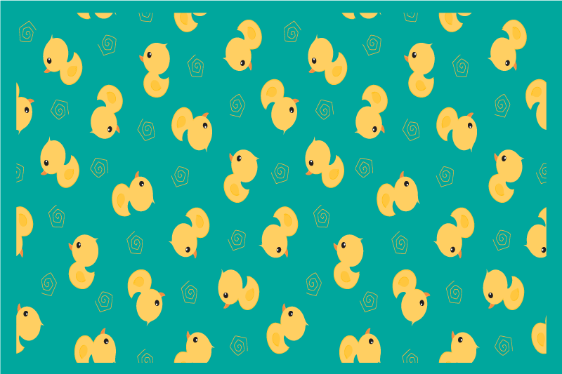Children placemat cute duckling design - TenStickers