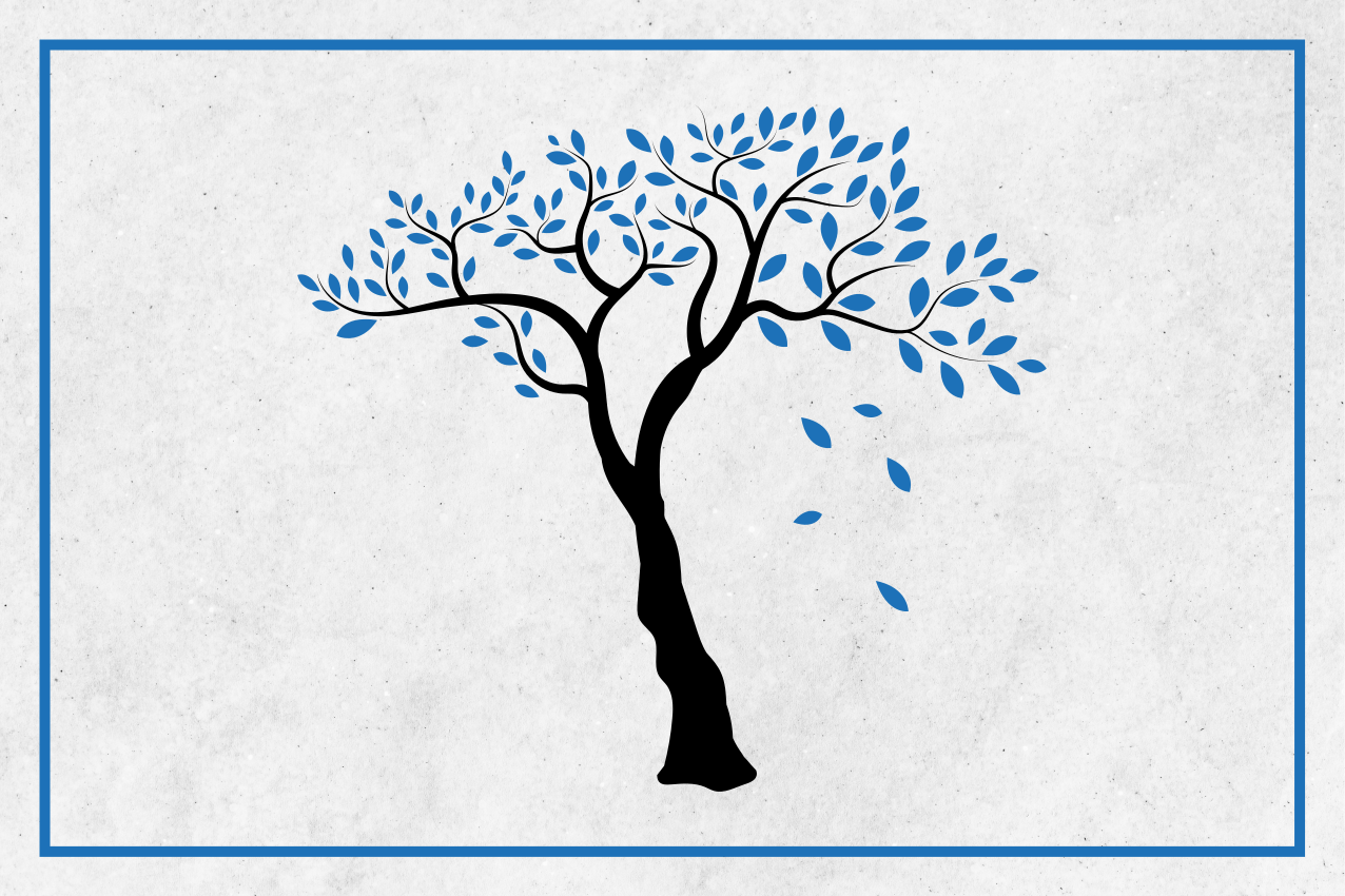 Original placemat with elegant tree design - TenStickers