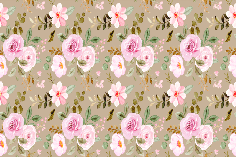 Original placemat botanical design arrangement - TenStickers
