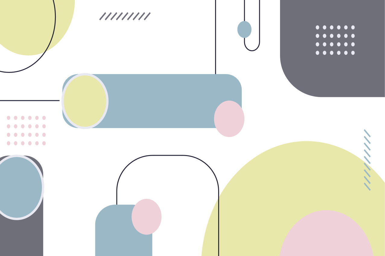 Modern placemat with geometric shape design - TenStickers