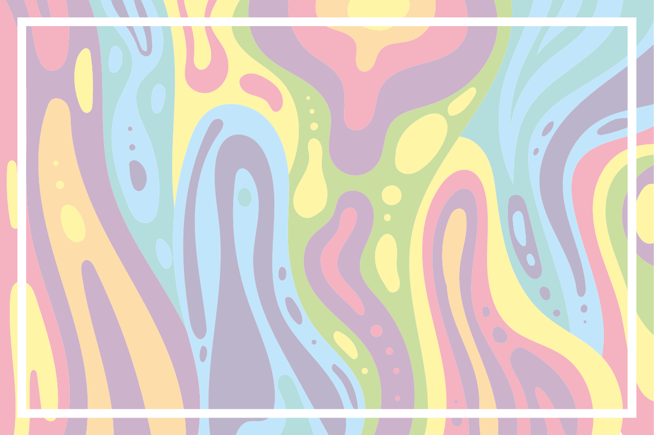 Placemat colorful abstract waves design - TenStickers