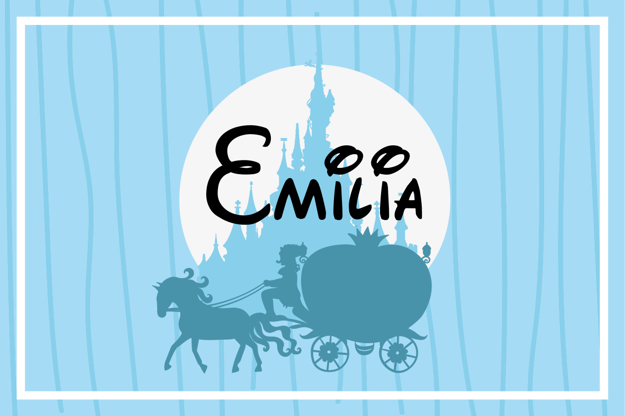 Children placemat horse-drawn carriage design - TenStickers