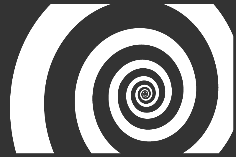 Spiral optical effect placemat - TenStickers
